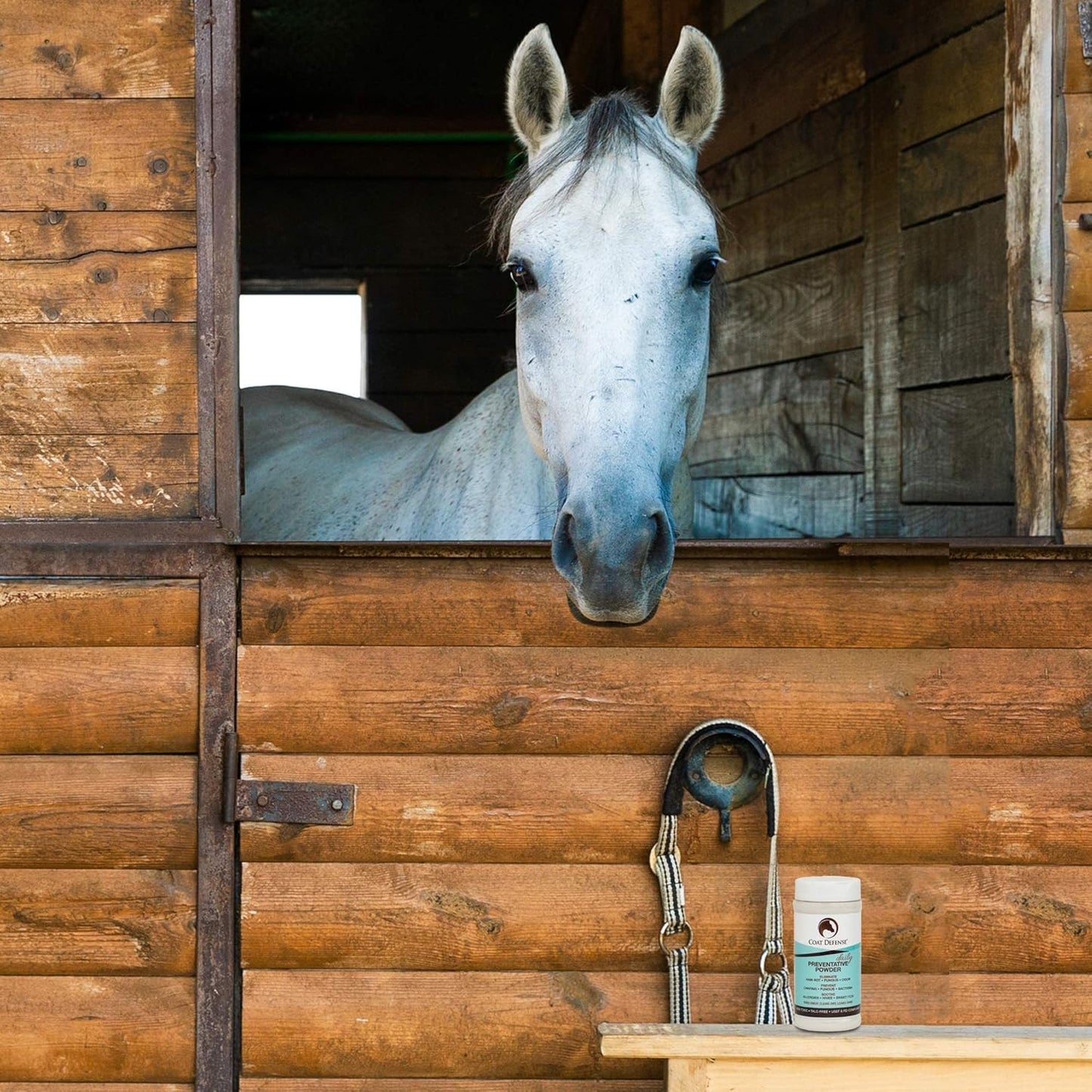 Daily Preventative Powder & Rain Rot Treatment for Horses | Safe & Effective Equine Sweet Itch, Skin Funk, Scratches | Dry Horse Shampoo, 64 Oz. | All Natural Ingredients