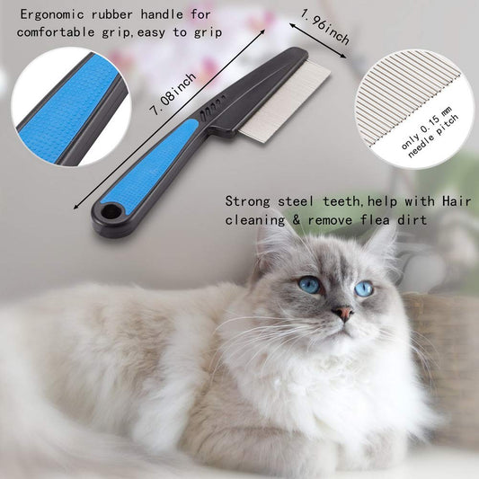 Cat Combs,Pet Comb Professional Grooming Comb for Dog/Cat/Small Pets(3 Packs)