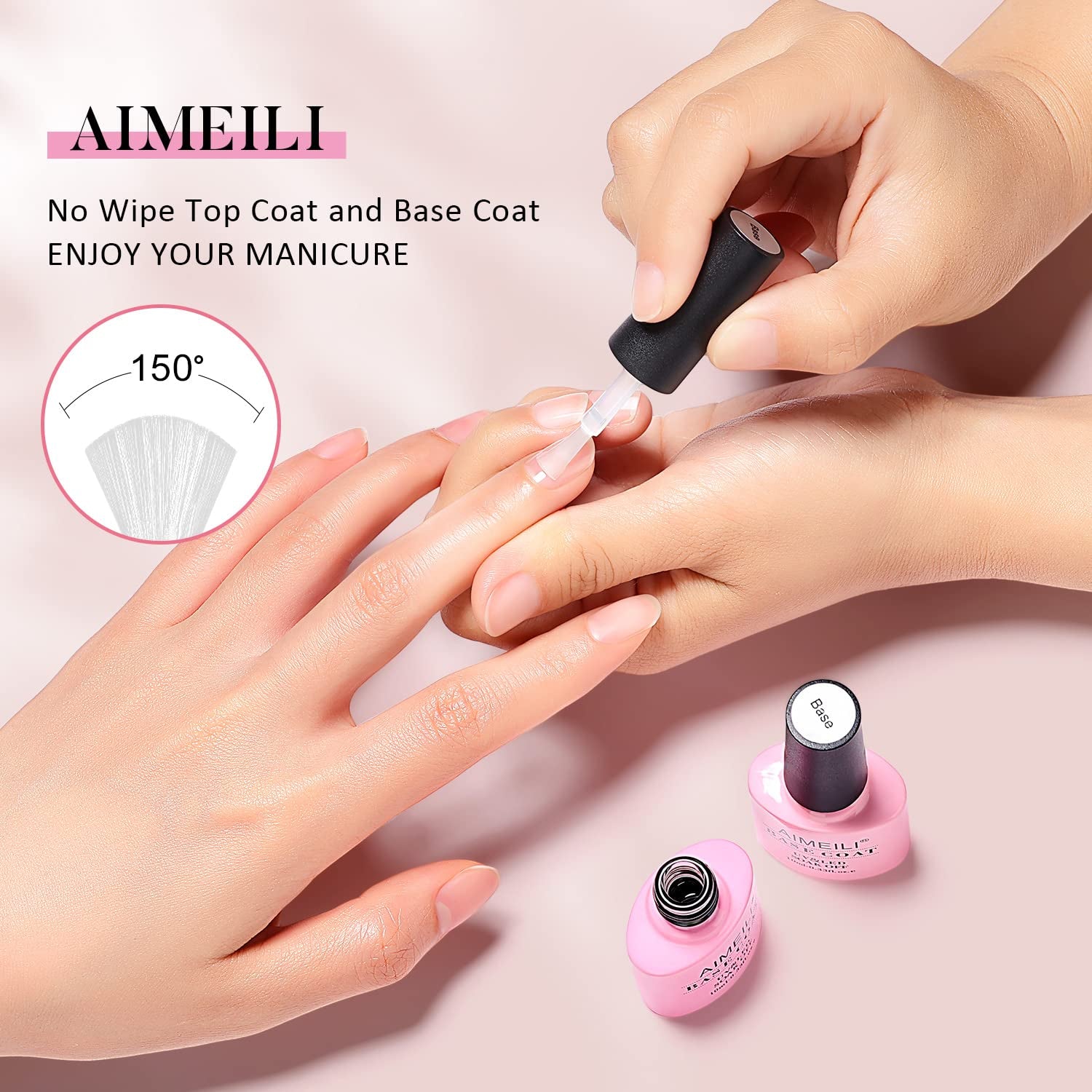 Nutrition Base Coat Soak off U V LED Hema Free Cruelty Free Vegan Gel Nail Polish