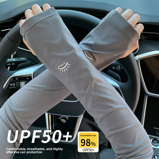 UV Protective Arm Sleeves Ice Silk Driving Sunscreen