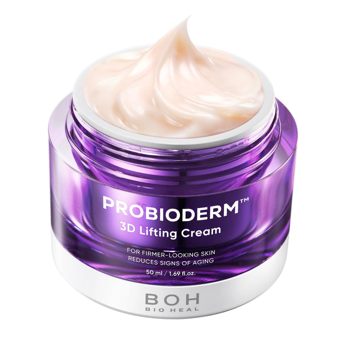 [Cardi B'S Pick]  Probioderm 3D Lifting Cream 1.7 Fl Oz - Advanced Korean Facial Night Cream with 17-Peptide Complex & Probioderm for Face and Neck, Butter-Rich Texture for Perfect Slugging