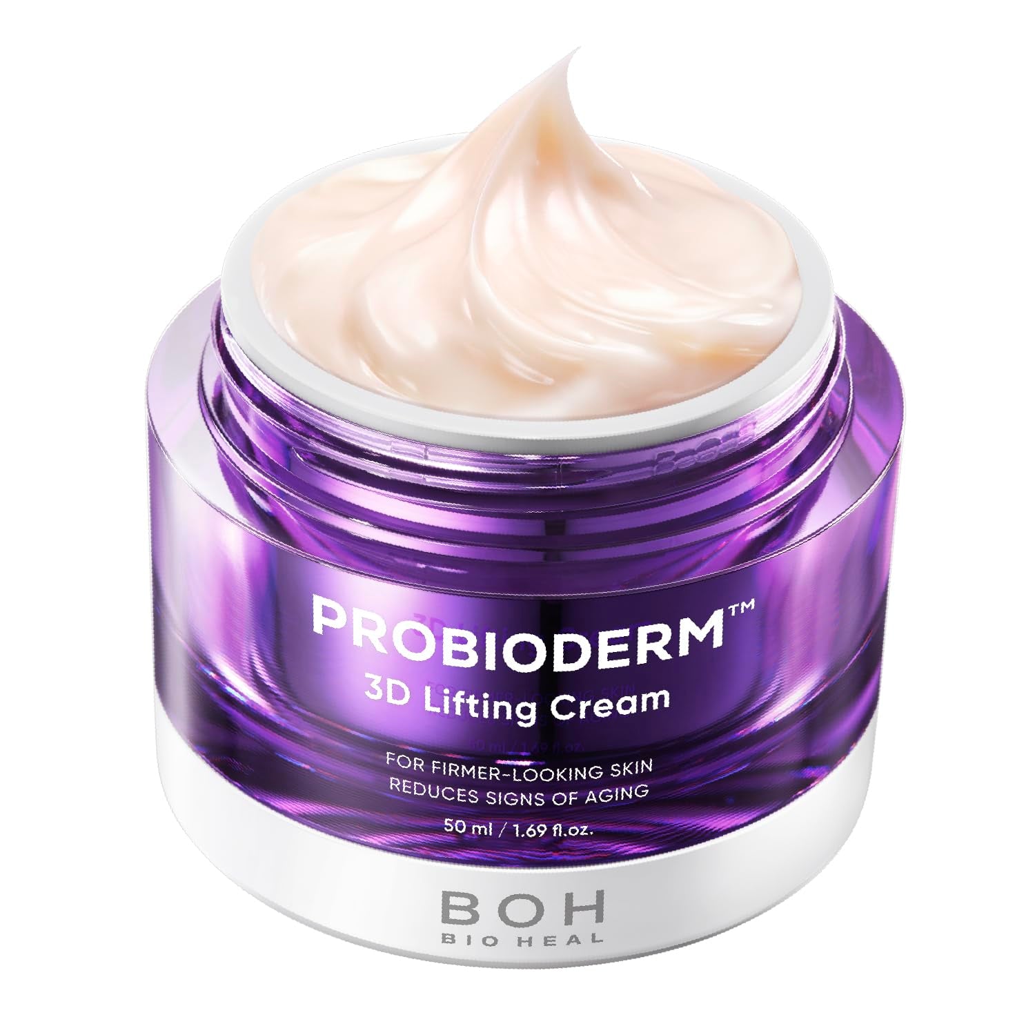 [Cardi B'S Pick]  Probioderm 3D Lifting Cream 1.7 Fl Oz - Advanced Korean Facial Night Cream with 17-Peptide Complex & Probioderm for Face and Neck, Butter-Rich Texture for Perfect Slugging