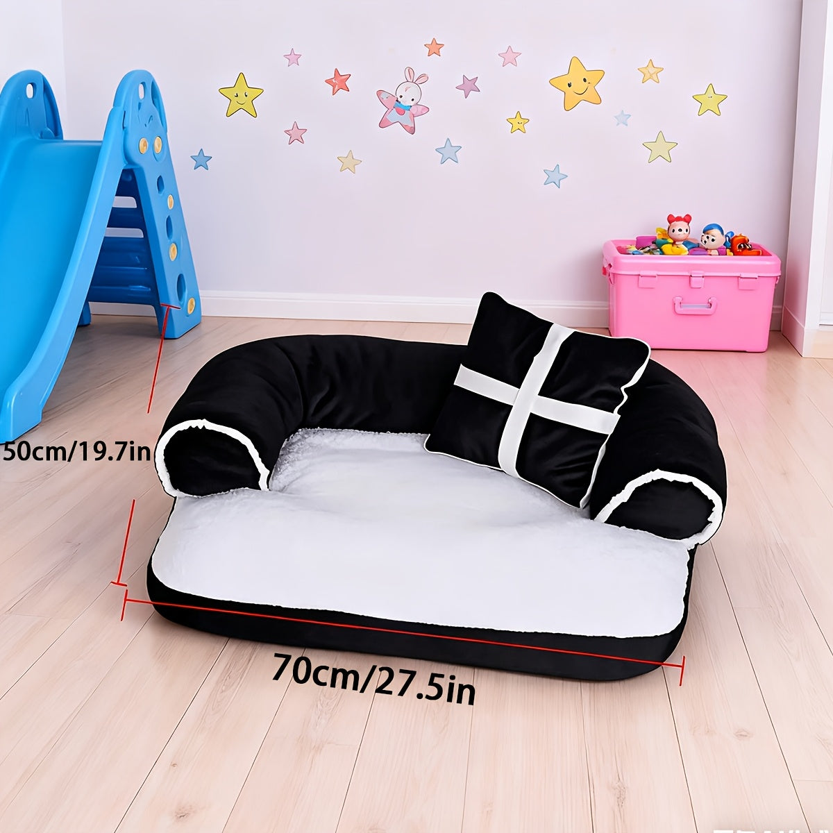 Pet Sofa Bed – All-Season Dog Couch with Removable Washable Cushion