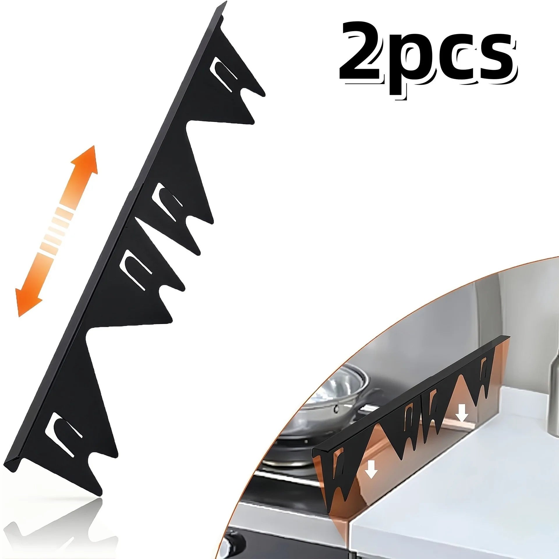 Stainless Steel Stove Gap Cover 2 Pairs Adjustable Inch Multi Kitchen Gap Filler Counter Cover Easy Clean Silver Home