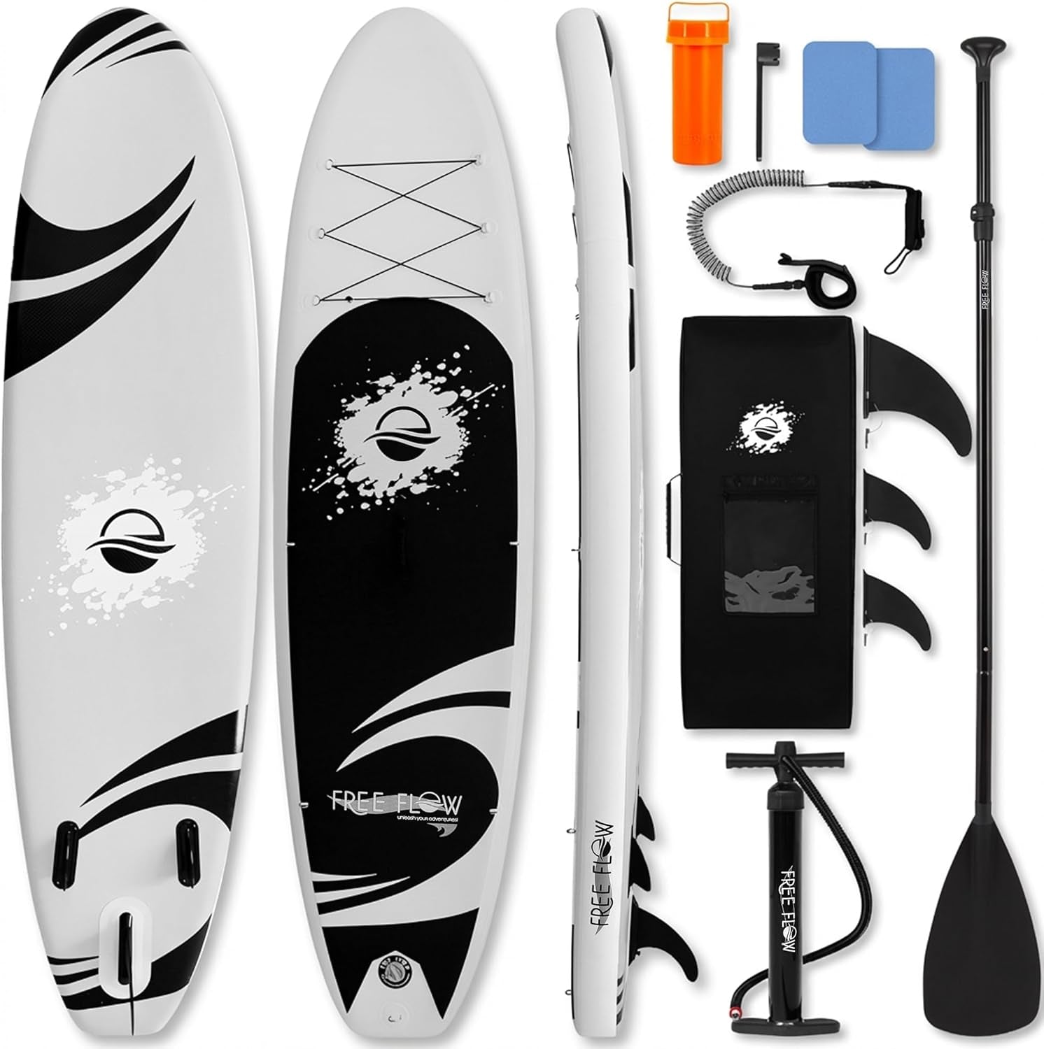 Inflatable Stand up Paddle Board with Premium SUP Accessories – Wide Stable Design with Non-Slip EVA Deck Pad for Adults and Youth of All Skill Levels, 350 Lbs Capacity