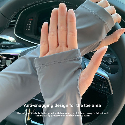 UV Protective Arm Sleeves Ice Silk Driving Sunscreen
