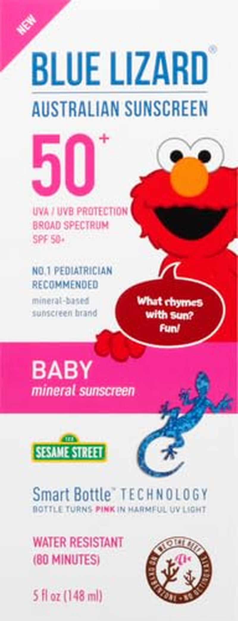 Baby Mineral Sunscreen with Zinc Oxide, Water Resistant, UVA/UVB Protection with Smart Technology - Fragrance Free, Unscented, SPF 50-5 Fl Oz - Bottle