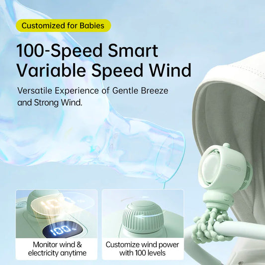 NNEOBA Portable Baby Stroller Fan