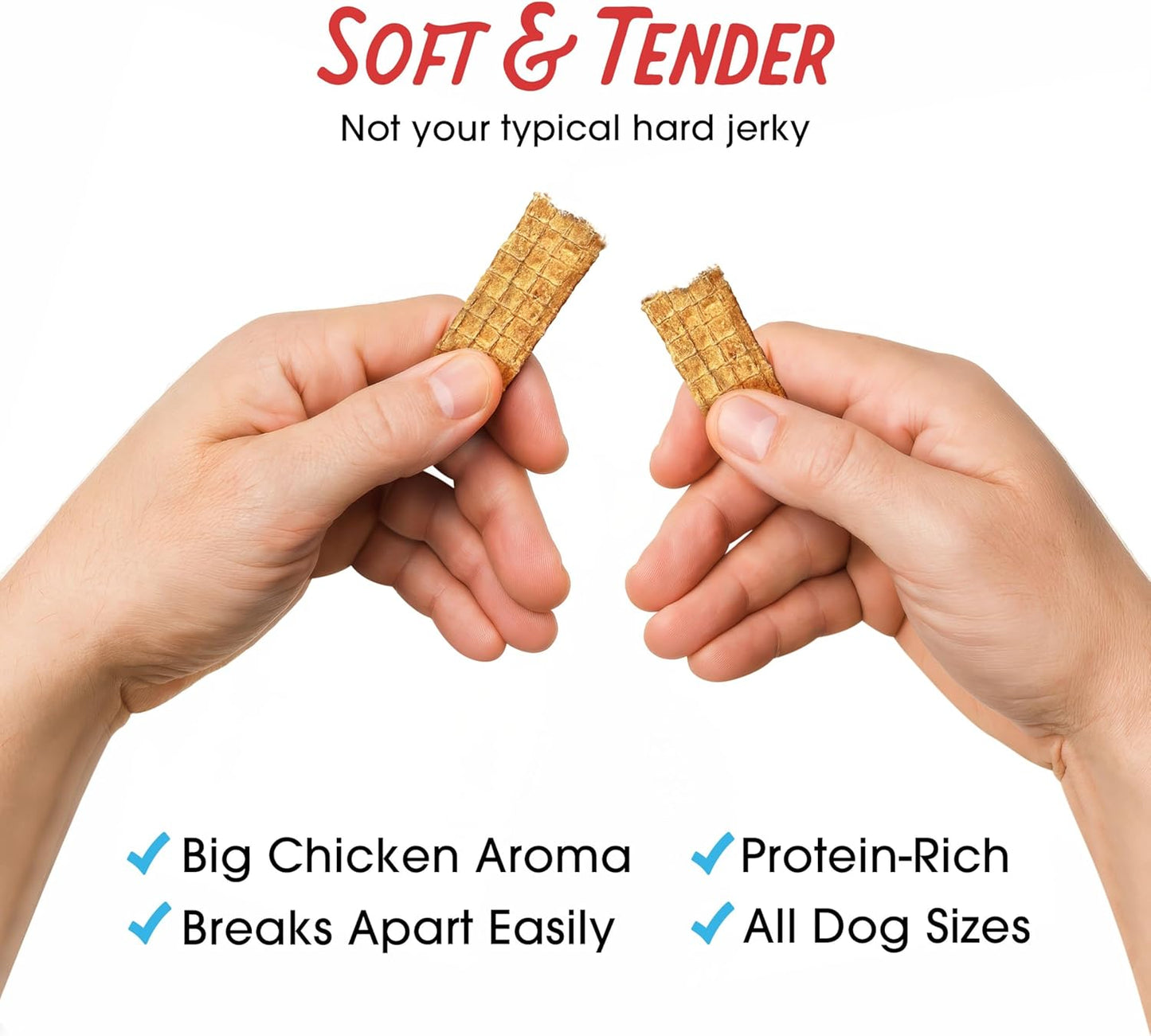 Filler Free Dogs Love Chicken Premium Jerky Treats for Dogs, 3 Lb. Bag