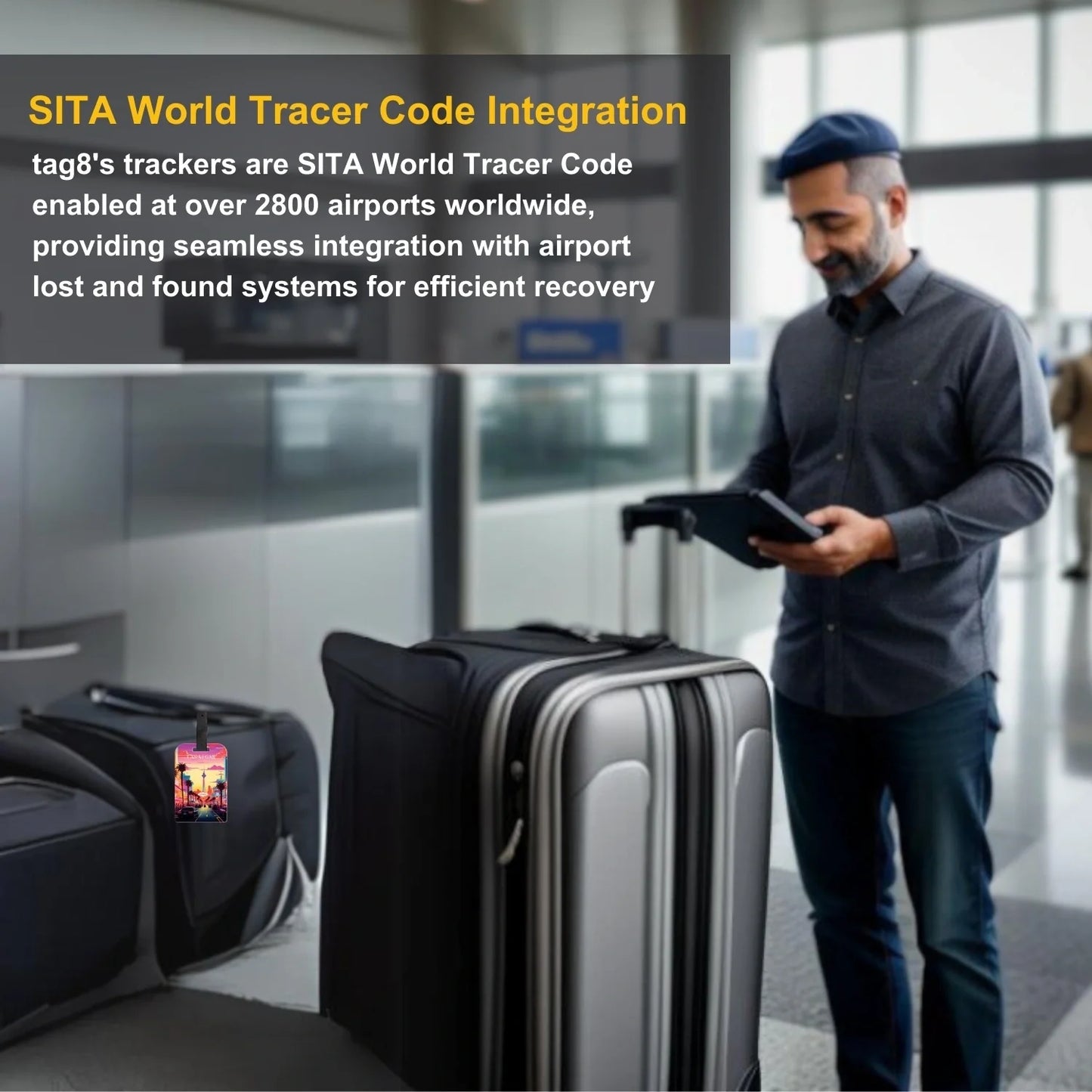 Smart Bag Security Tag - Las Vegas [Pack 2]